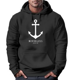 Hoodie Herren Anker Nautical Sailor Segeln Kapuzen-Pullover Männer Neverless®