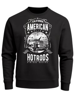 Herren Sweatshirt American Hotrods Retro Vintage Rundhals-Pullover Neverless®