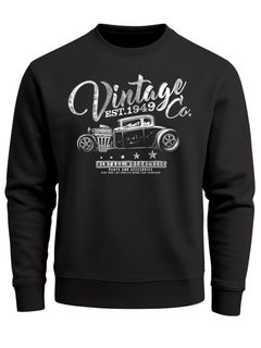 Sweatshirt Herren Hot Rod Vintage Car Oldschool Rundhals-Pullover Neverless®