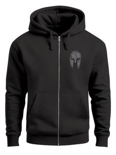 Zip-Hoodie Herren Sparta Sweatjacke Kapuze Print Aufdruck Motiv Zipjacke Männer Fashion Streetstyle Neverless®