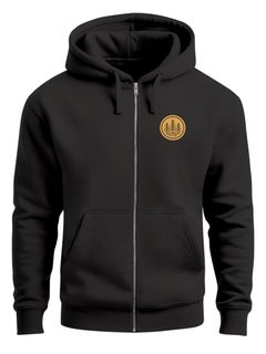 Zip Hoodie Herren Outdoor Motiv Bäume Sweatjacke mit Kapuze Logoprint Fashion Streetstyle Neverless®