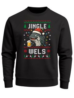 Sweatshirt Herren Weihnachtspullover Ugly Christmas Sweater Spruch Lustig Jingle Wels XMAS Weihnachtsoutfit Männer Moonworks®
