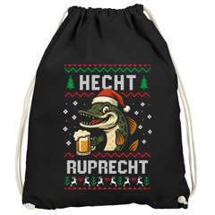 Turnbeutel Ugly XMAS Bier DesignSpruch lustig Hecht Ruprecht Gymbag Weihnachtsbeutel Moonworks®