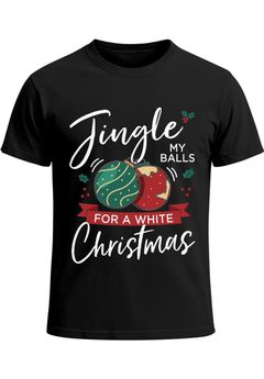 Herren T-Shirt Weihnachten Spruch Jingle Ball XMas Fun-Shirt Weihnachtsshirt Ugly Christmas Moonworks®
