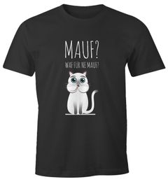 Herren T-Shirt Mauf? waf für ne mauf? lustiges Spruch Fun-Shirt Moonworks®