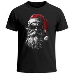 Herren T-Shirt Weihnachtsshirt Santa Claus Gafik Printshirt XMAS Outfit Männer Fashion Streetstyle Neverless®