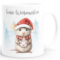 Tasse {style_variation_string} Frohe Weihnachten Design Geschenkidee Weihnachtstasse mit Tieren Illustration SpecialMe®