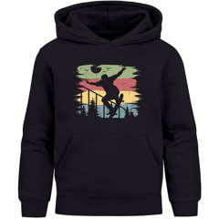 Kinder Hoodie Jungen Mädchen Skateboard Retro Skater Pullover Streetwear Kapuzenpullover Geschenk Skateboardfans Moonworks®