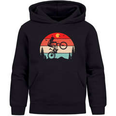 Kinder Hoodie Jungen Biken Radfahren BMX Motiv Spruch lustig Jungengeschenke Moonworks®