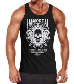 Herren Tank-Top Totenkopf Immortal Skull Vintage Warriors Slim Fit Muskelshirt Muscle Shirt Neverless®
