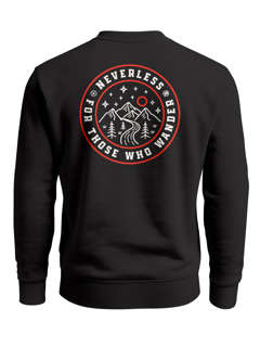 Sweatshirt Herren Pullover Backprint Adventure Badge Outdoor Nature Fashion Männer Streetwear Neverless®