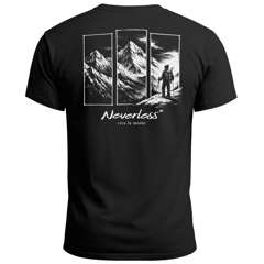 Herren T-Shirt Backprint Grafik Aufdruck Nature Outdoor Wandern Fashion Streetstyle Männer Neverless®