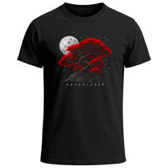 Herren T-Shirt Bonsai Baum Grafik Print Natur Illustration Ruhe Balance Fashion Streetstyle Neverless®