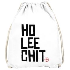 Turnbeutel Spruch-Beutel Ho Lee Chit Holy Shit heilige Scheiße Gymbag Gymsac Moonworks® 