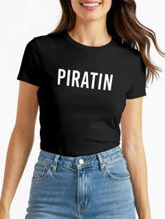 Damen T-Shirt Piratin Fasching Karneval Fastnacht Faschings-Shirt Fun-Shirt Moonworks®
