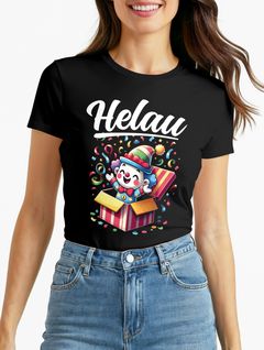 Damen T-Shirt Clown Fasching Karneval Kostüm-Ersatz Verkleidung Helau Alaaf Faschingskostüm Funshirt Moonworks®