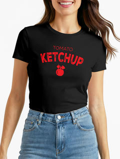 Damen T-Shirt Ketchup Fasching Karneval Kostüm-Shirt Fun-Shirt Moonworks®
