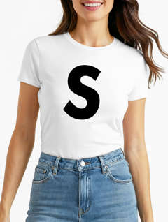 Damen T-Shirt Salz Kostüm Buchstabe S Fasching Karneval Fun-Shirt Slim Fit Moonworks®
