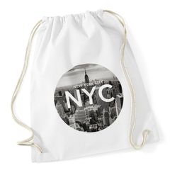 Turnbeutel NYC New York City Manhatten Skyline Fotoprint Gymsac Autiga®