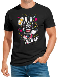 Herren T-Shirt Fasching Karneval Kölner Dom Alaaf Feiern Konfetti Kostüm-Ersatz Verkleidung Männer Moonworks®