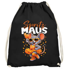 Turnbeutel Spritz Maus Design Accessoires Fasching Karneval Gadgets Spruch lustig Faschingsartikel Tasche Gymbag Moonworks®