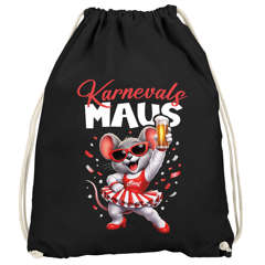 Turnbeutel Alaaf Ka rnevalsmaus Accessoires Fasching Karneval Gadgets Spruch lustig Faschingsartikel Tasche Gymbag Moonworks®