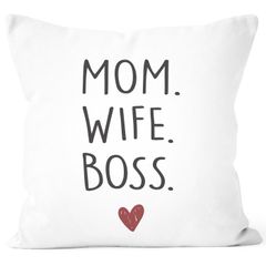 Kissenbezug Mom Wife Boss Dad Husband Legend Geschenk Mama Papa Kissenhülle Moonworks®