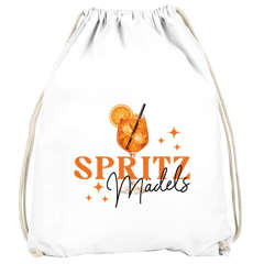 Turnbeutel Spruch Lustig - Spritzmädels- Gruppenoutfit Gadget Accessoires Party JGA Fasching Karneval Gymbag Moonworks®