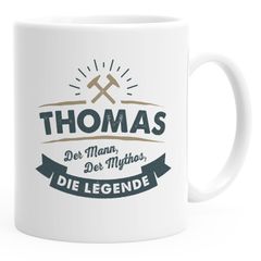 Kaffee-Tasse Wunsch-Name Der Mann, der Mytos, die Legende Vatertagsgeschenk personalisierte Geschenke Männer SpecialMe®