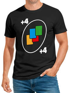 Herren T-Shirt Fasching Karneval Kostüm Kartenspiel Bunt Verkleidung Last Minute Faschingskostüme Männer Funshirt Moonworks®