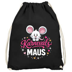 Turnbeutel - Karnevalsmaus - Accessoires Fasching Karneval Gadgets Spruch lustig Faschingsartikel Tasche Gymbag Moonworks®