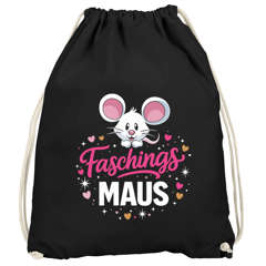 Turnbeutel - Faschingsmaus - Accessoires Fasching Karneval Gadgets Spruch lustig Faschingsartikel Tasche Gymbag Moonworks®