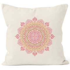 Kissenbezug Kissen-Hülle Mandala Ethno Boho Bohemian 40x40 Baumwolle Autiga®