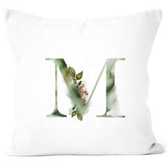 Kissenbezug Buchstaben-Kissen "{style_variation_string}" Buchstabe Alphabet Monogramm Anfangsbuchstaben Watercolor gezeichnet Kissen-Hülle Autiga®