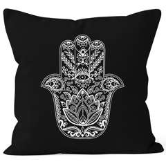 Kissenbezug Hamsa Fatimas Hand Glücksbringer Kissen-Hülle 40x40 Baumwolle Autiga