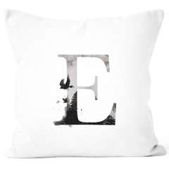 Kissenbezug Buchstaben-Kissen "{style_variation}" Buchstabe Alphabet Monogramm Anfangsbuchstaben Watercolor gezeichnet Kissen-Hülle Autiga®