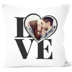 Fotokissen, Kissen-Bezug mit Foto bedrucken lassen, Liebesgeschenk Valentinstag, Weihnachten SpecialMe®