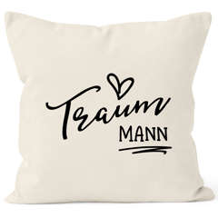 Kissenbezug Traummann Geschenk Deko-Kissen 40x40 MoonWorks®