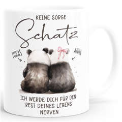 Kaffee-Tasse Geschenk Liebeserklärung Lustig Mann Frau für den Rest deines Lebens nerven SpecialMe®