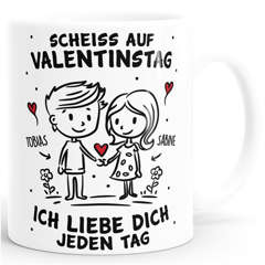 Tasse Liebes-Geschenk personalisiert Mann Frau Valentinstag Spruch Lustig Ich liebe Dich SpecialMe®