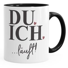 Kaffee-Tasse mit Spruch Du Ich läuft Liebes-Geschenk Partner Freundin Freund Moonworks®