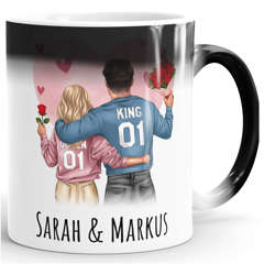 Tasse Paar personalisiert mit Namen Liebe Geschenk Partner Weihnachten Geburtstag Jahrestag Valentinstag SpecialMe®