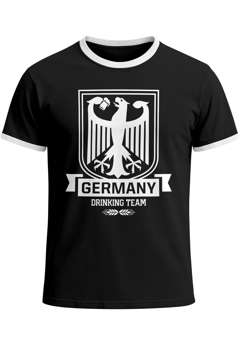 Lustiges WM Herren T-Shirt Germany Drinking Team Deutschland Fan-Shirt Moonworks®