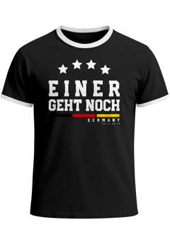 Herren Fan-Shirt Deutschland Einer geht geht noch vier Sterne Fußball WM 2026 Moonworks®
