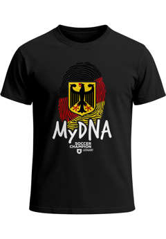 Deutschland Fußball WM Herren T-Shirt DNA Daumen Finger-Abdruck Flagge Moonworks®