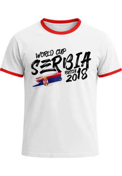 Herren T-Shirt Serbien Serbia Fan-Shirt WM-Shirt Fußball Weltmeisterschaft 2026 World Cup Moonworks®