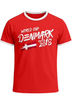 Herren WM-Shirt Dänemark Denmark Danmark Fan-Shirt WM Fußball Weltmeisterschaft 2026 World Cup