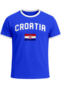 Herren WM-Shirt Kroatien Croatia Hrvatska WM Fußball Weltmeisterschaft 2026 World Cup Moonworks®