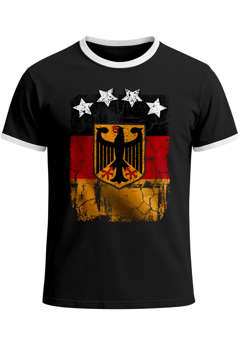 Cooles Herren WM-Shirt Deutschland Flagge Vintage 2026 Fußball Sterne