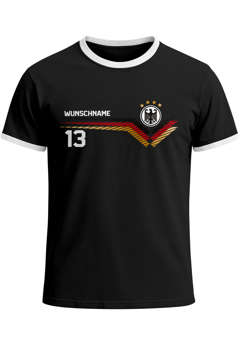 Herren T-Shirt Deutschland Trikot Fußball Weltmeisterschaft 2026 Fanshirt personalisiert Deutschlandshirt Moonworks®